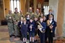 Army musicians from Tidworth joined a workshop at St Michael’s School, Aldbourne