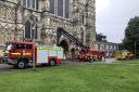 The emergency services at Salisbury Cathedral