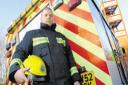 Firefighther Paul Lawler, Wiltshire Fire Brigade Union chairman Picture Ref: 200367