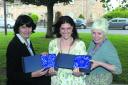Last year’s overall winner Claire Silk with tutors Karen O’Connell and Paula Mansleigh