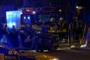 Two seriously injured after Mitcham car smash - picture Ned Kirby