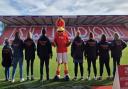 The Council’s fostering team teamed up with Swindon Town mascot Rockin Robin