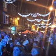 Crowds at Old Town's Christmas Festival in 2019