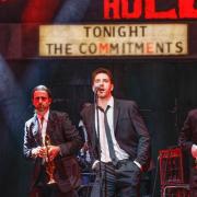 Stuart Reid, Ian Mcintosh and Connor Litten from the Commitments musical