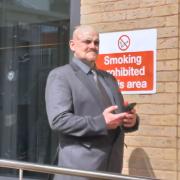 Brian Lee Cerqua outside Salisbury Crown Court on Monday, April 8.