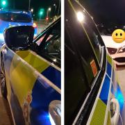 Police stopped two drivers having a drag race on Great Western Way