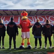 The Council’s fostering team teamed up with Swindon Town mascot Rockin Robin