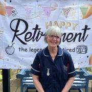 Sue Cox on her last day at Allenbrook Care Home