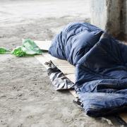 A homeless person in a sleeping bag. Picture: GETTY IMAGES