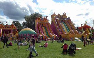 There will be no familiar inflatable theme park in Swindon this year