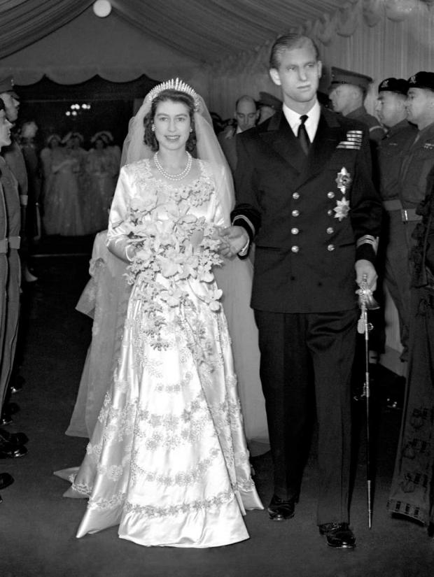 This Is Wiltshire: Princess Elizabeth and the Duke of Edinburgh leaving Westminster Abbey after their wedding ceremony (PA)