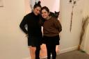 Giovanna Marcarella and daughter Catalina with their kitten Yoshi