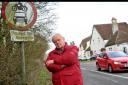 Angry Wanborough resident about cars down lane. 
Pic - John Hensall
Date 7/3/19
Pic by Dave Cox