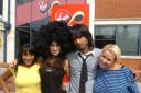 Nicky, Shabnam, Billi and Laura at Virgin Mobile in Trowbridge