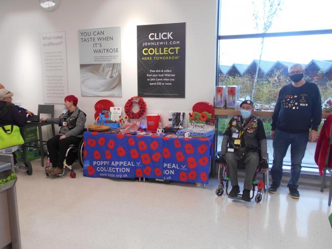 This year’s Poppy Appeal at Wichelstowe’s Waitrose raised its highest-ever total