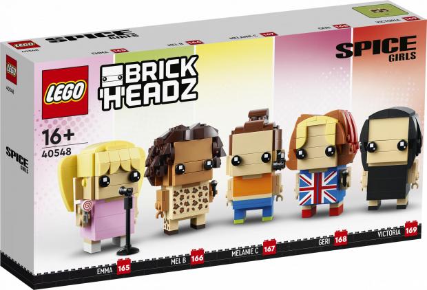 This Is Wiltshire: LEGO Spice Girls Brick Headz packaging. Credit: LEGO