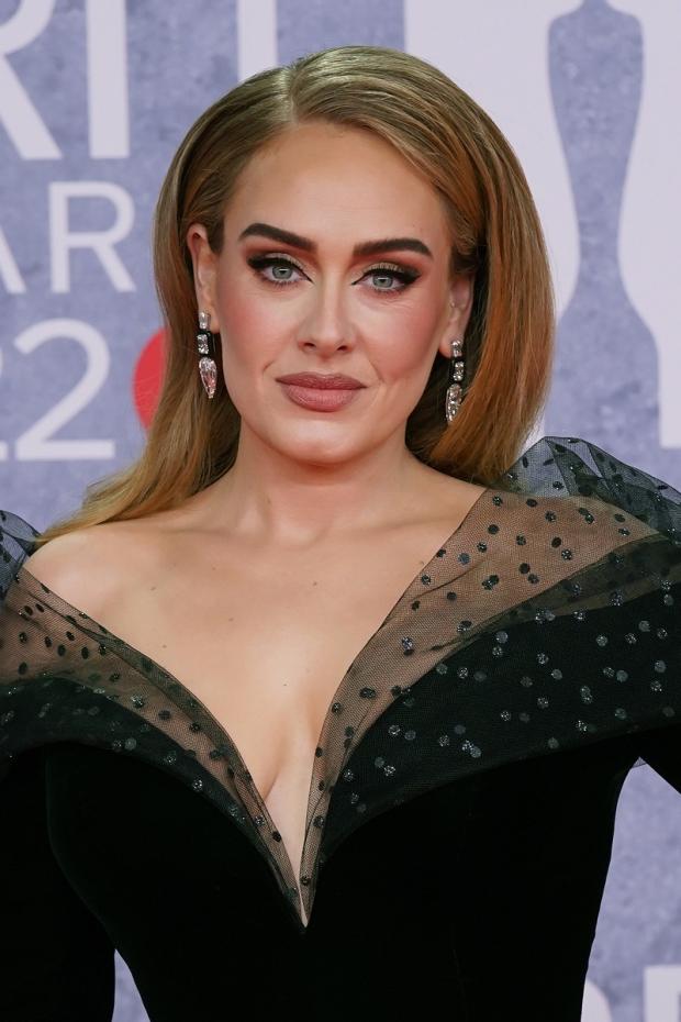 This Is Wiltshire: Adele attending the Brit Awards 2022. Picture: PA