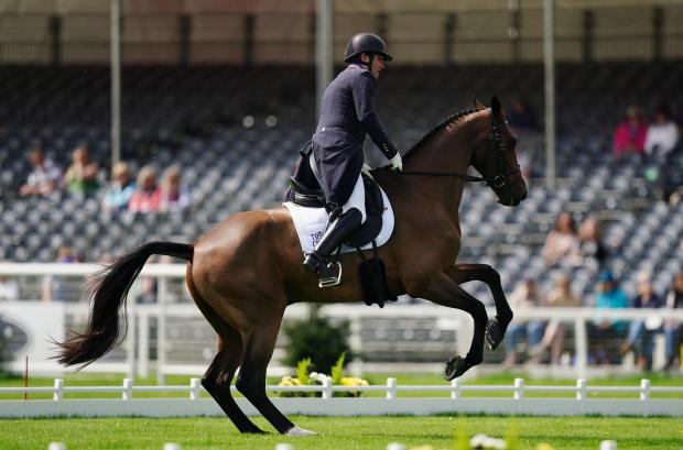 This Is Wiltshire: Phillip Dutton on Z during the dressage test on day two of the Badminton Horse Trials held at The Badminton Estate, Gloucestershire. Picture date: Thursday May 5, 2022. Photo: PA/David Davies